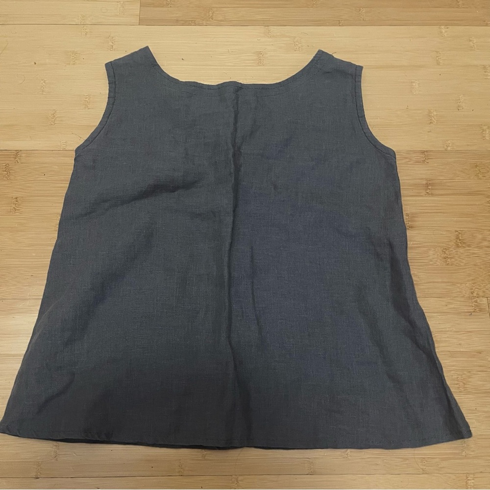 Brown Linen Top